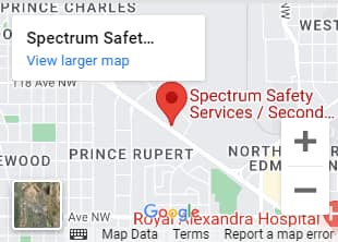 Our Location - Map to Spectrum Safety Services
